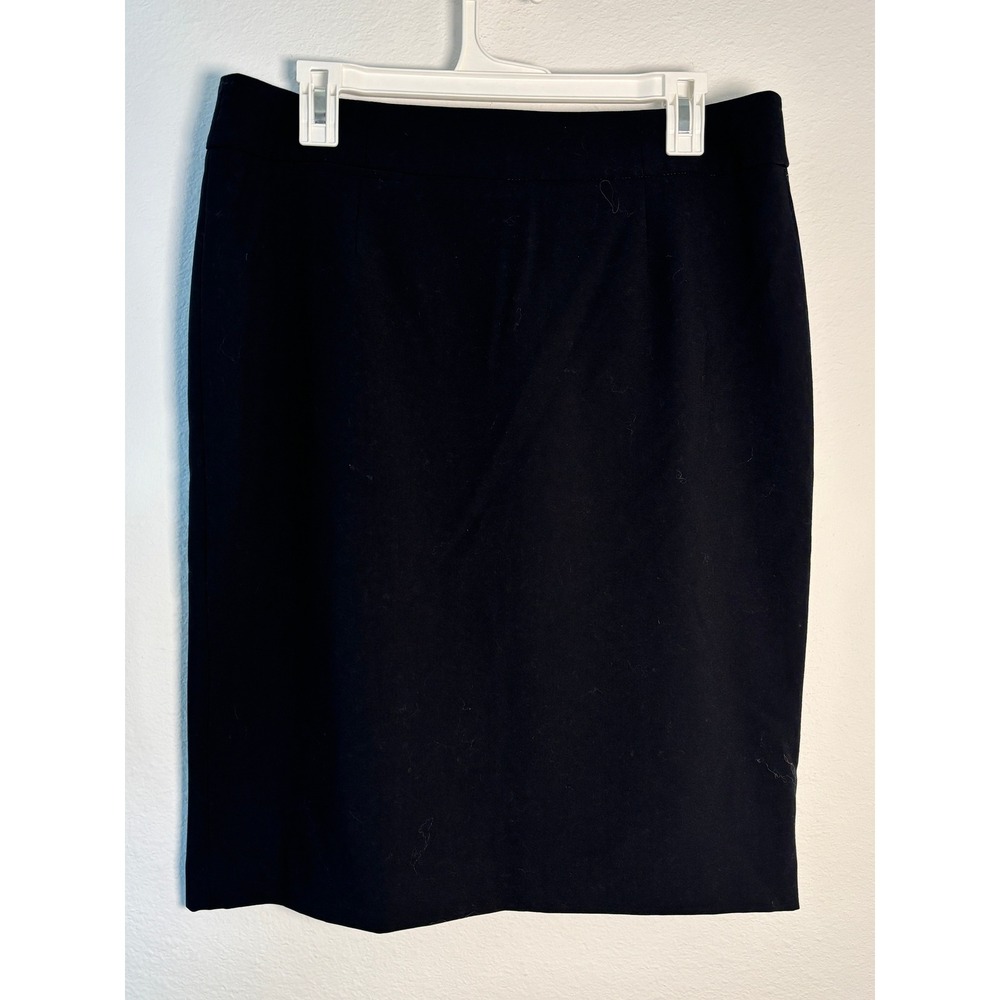 Calvin Klein Black Pencil Skirt Size‎ 10 Knee Length Career Wear Lined